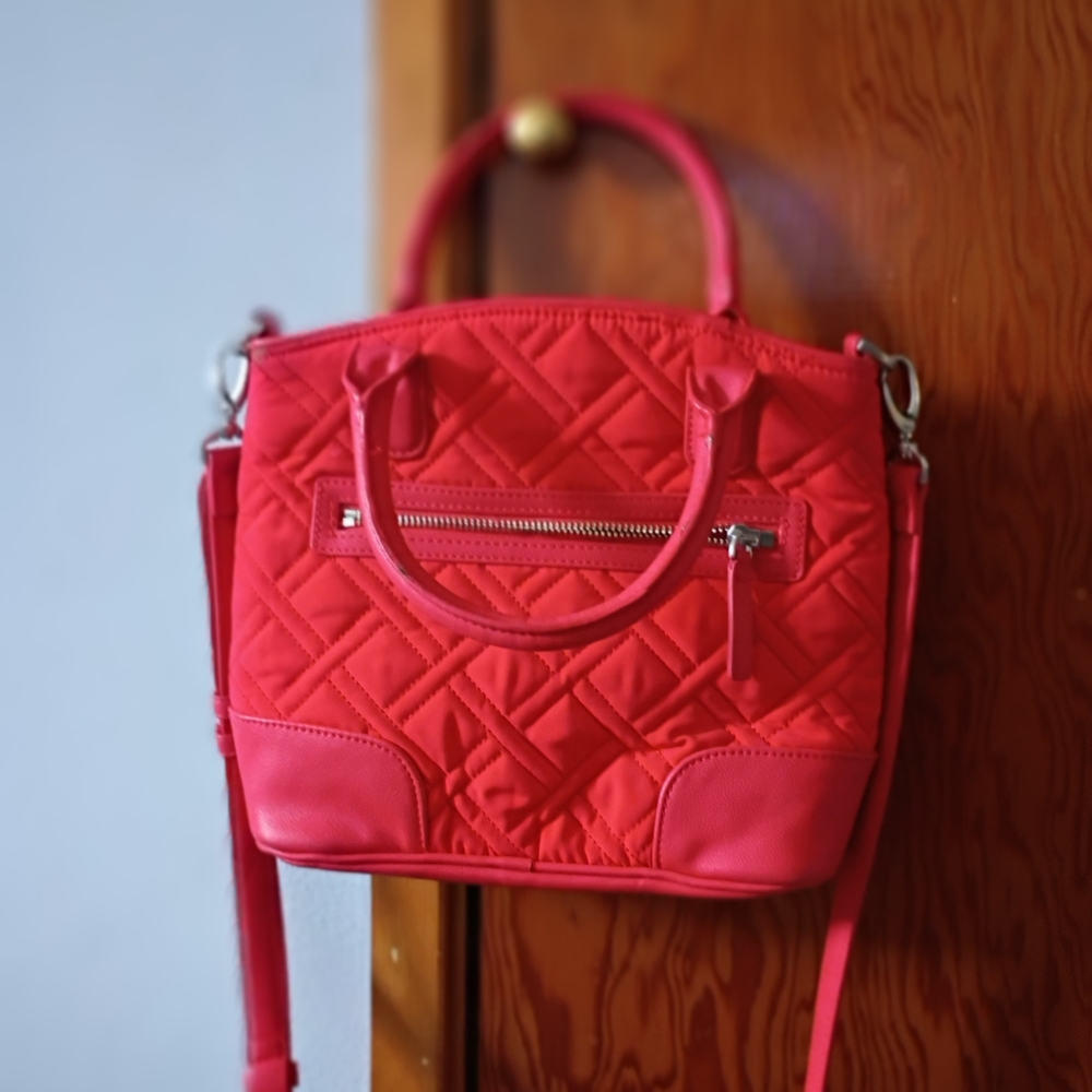 Vera Bradley Bold Red Quilted Crossbody Bag